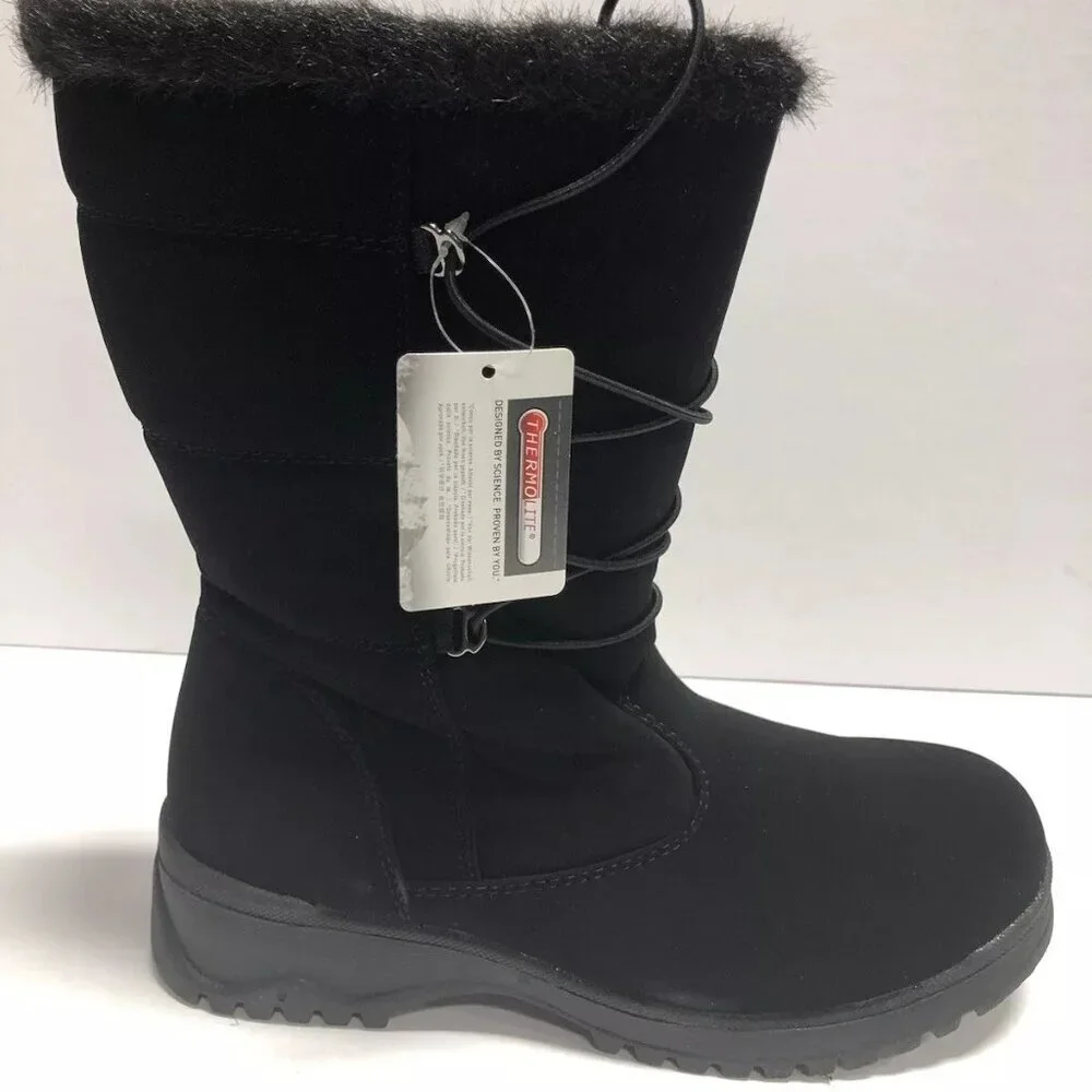 Tundra Women’s Lacie, Black Winter Boots, Size 7M